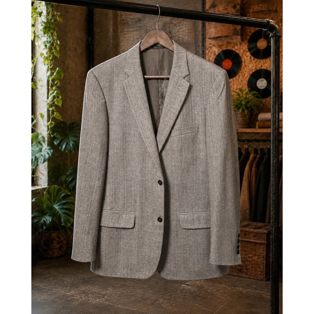 TASSO ELBA Blazer Linen Sport Coat Lightweight 43x33x27